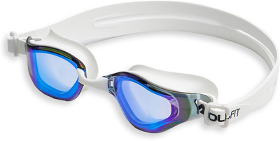 BOLDFIT Anti-Fog UV Protection Swimming Goggles | Leakproof & Clear Vision Swimming Goggles(White, Blue)