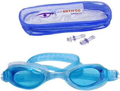 Prachi Anti-Fog Swimming Goggles for Kids and Early Teens Swimming Goggles(Blue)