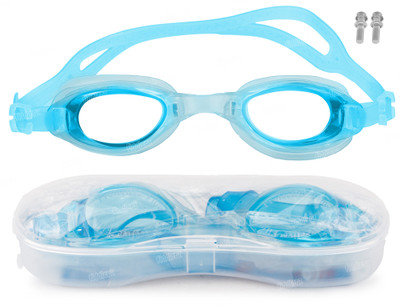 FIDDLERZ Swimming Goggles for Kids & Adult UV Protection Anti-Fog with Ear Plugs Goggle Swimming Goggles