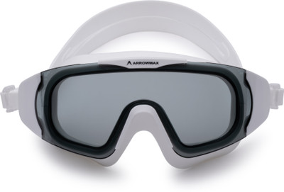 ArrowMax Swimming Goggles For Adults Youth Big Wide Lense Anti Fog Silicone Strap Swimming Goggles(Black)