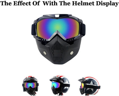 AutoPowerz Multicolor Goggle & Mask Safety Goggles(Multicolor)