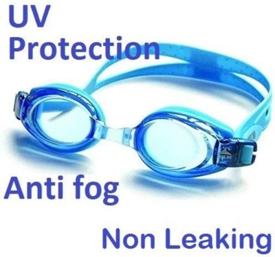 DECKON Swimming Goggles (Blue Colour) UV Protection Anti-Fog for Men Women Kids-AZ22 Swimming Goggles