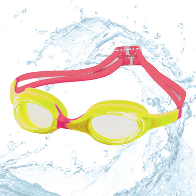 KARBD Swimming Goggles Junior Size Anti Fog No Leak UV Ray Protection for 1 to 4 Years Swimming Goggles(Yellow)