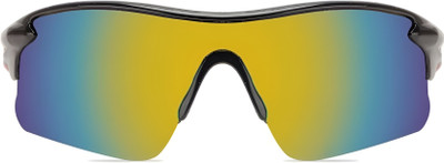 Crooks Polarized Sports Sunglasses TR90 UV Protection Cricket Goggles Sports Goggles(Red, Black)