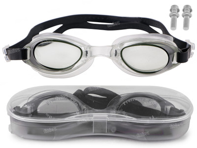 FIDDLERZ Swimming Goggles for Kids & Adult UV Protection Anti-Fog with Ear Plugs Goggle Swimming Goggles