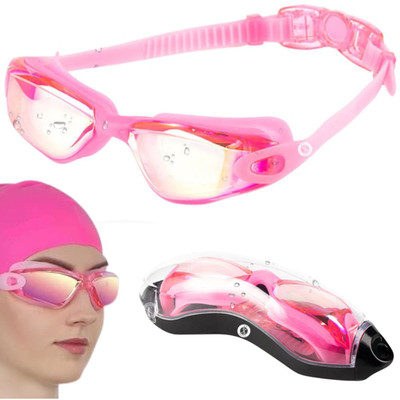 XFYT Anti Fog , UV Protection Swimming Goggles for Adults Men & Women Swimming Goggles(Pink)