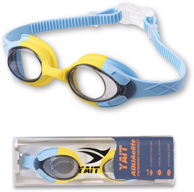 yait AquaElite Kids Swimming Goggles- Unisex - Yellow Blue Swimming Goggles