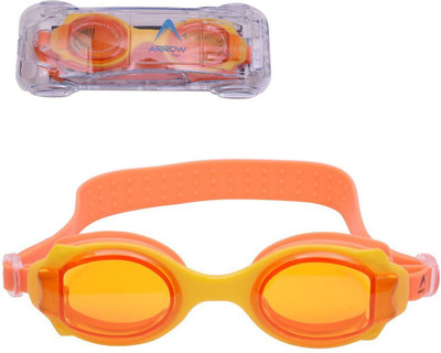 ArrowMax Swimming goggles for kids boys & girls anti fog Swimming Goggles(Orange)