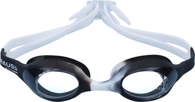 Strauss Kids Adjustable Anti-Fog Swimming Goggle| Unisex UV Protection/LeakProof Silicon Swimming Goggles(Black, White)