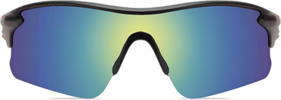 Crooks Polarized Sports Sunglasses TR90 UV Protection Cricket Goggles Sports Goggles(Red, Black)