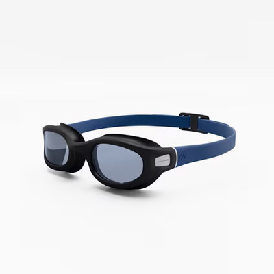 KRISSDIL Swimming goggles Size Large Soft black blue For Adults Swimming Goggles(Black, Blue)