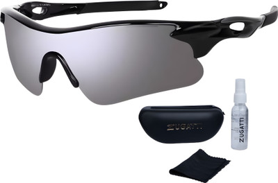 Bingo Sports Goggle Mirrored UV Protection For Men-Women, Riding, Cycling, Running, Cricket Goggles(Black)