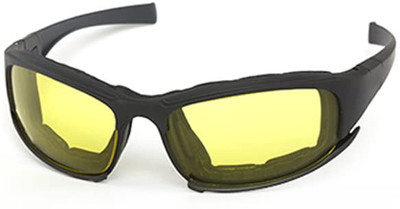 AutoPowerz Motorcycle Night Vising Goggles Dark Black Motorcycle Goggles