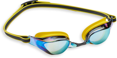 BOLDFIT Anti-Fog UV Protection Swimming Goggles | Leakproof & Clear Vision Swimming Goggles(Yellow, Black)