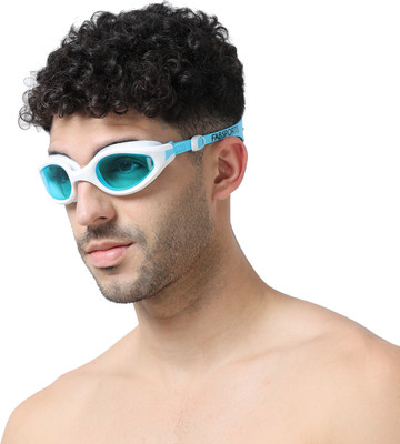 FABSPORTS Swim Goggles for 10 years to Adults Swimming Goggles(White)