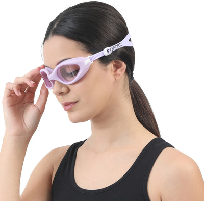 FABSPORTS Swim Goggles for 10 years to Adults Swimming Goggles(Purple)