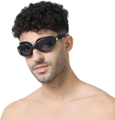 FABSPORTS Swim Goggles for 10 years to Adults Swimming Goggles(Black)