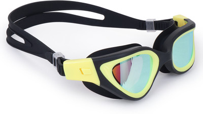 ArrowMax Swimming Goggles For Men Women Antifog Electroplating Adjustable Racing Swimming Goggles(Yellow)