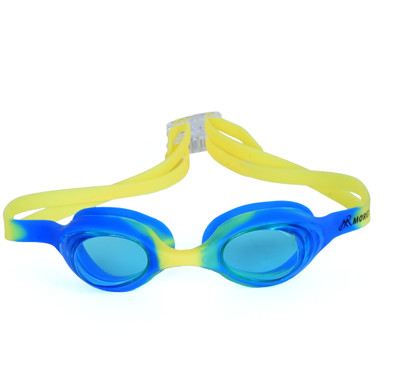 MOVEX Morex Swim Goggles Clear Lens, Wide-Vision with UV Protection for Kids & Adults Swimming Goggles(Blue, Yellow)