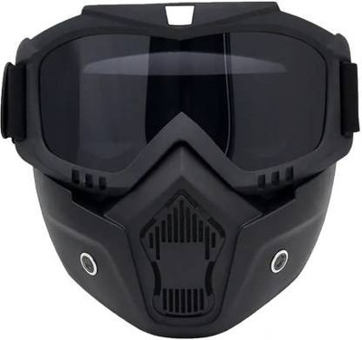 way2gmart Bike Riding Face Mask, Face Shield Motorcycle Goggles Motorcycle Goggles Black Motorcycle Goggles