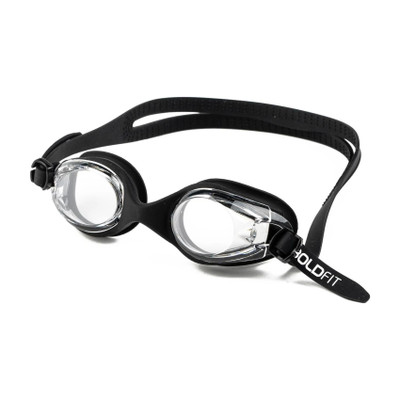 BOLDFIT Swimming Goggles for Adults Men & Women Airtight Adjustable Strap Swimming Goggles(Black)