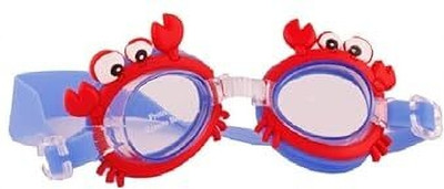 LILPLANET Swimming Goggles Silicone Anti-Fog UV Multicolor Swimming Glasses Swimming Goggles(Red)