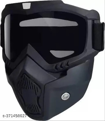 KGMZONE Protection Mask Goggles Windproof Shield Helmet Cycling Goggles(White)