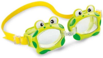 Litvibes Swimming Goggles with UV & Anti Fog Protection PC Lenses With Adjustable Glasses Swimming Goggles(Green)