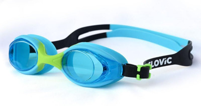 SLOVIC Anti-Fog | UV-Protection | Leak-Proof | Premium Quality | Clear Vision | Boys Swimming Goggles(Blue)