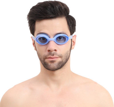 ArrowMax Swimming Goggles For Men Women Antifog Silicone Strap Clear Lense Swimming Goggles(Blue)