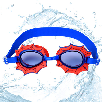 KARBD Red Kids Swimming Anti Fog UV Ray Protection Glasses for 3 to 12 Years Swimming Goggles(Red)