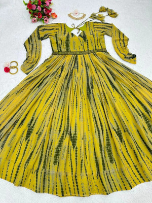 Femvy Flared/A-line Gown(Yellow)