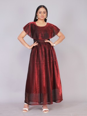Apnisha Flared/A-line Gown(Red)