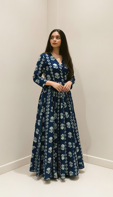 AADVISOUL Flared/A-line Gown(Blue)