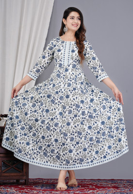 Vorcia Febtex Straight Gown(Blue)