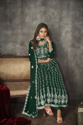 atsevam Anarkali Gown(Green)