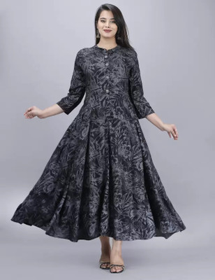 A N Enterprises Flared/A-line Gown(Multicolor)