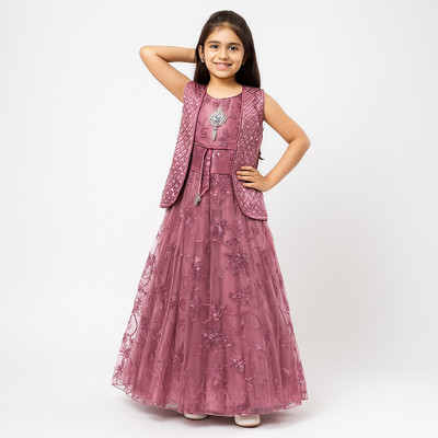 WEARBLISS Flared/A-line Gown(Pink)