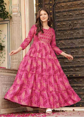 VNHSIN Flared/A-line Gown(Pink)