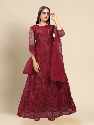 Julee Anarkali Gown(Maroon)