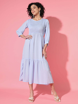 Vesh Flared/A-line Gown(Blue)