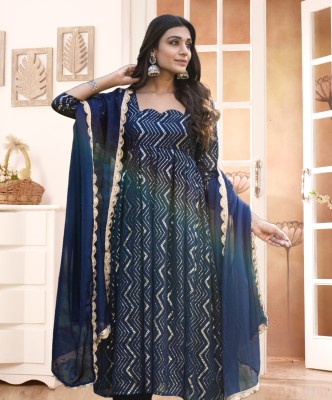 Kedar Fab Anarkali Gown(Blue)