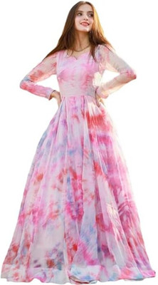 GANESH FAHION Anarkali Gown(Multicolor)