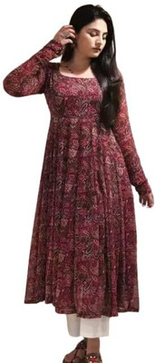 RH CREATION Women Geometric Print Anarkali Kurta(Multicolor)