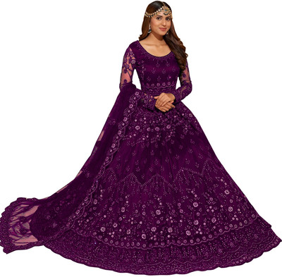 Julee Flared/A-line Gown(Purple)