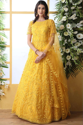 KV Fashion Flared/A-line Gown(Yellow)