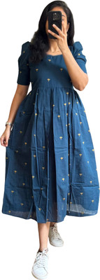 JOGMAYA Flared/A-line Gown(Blue)