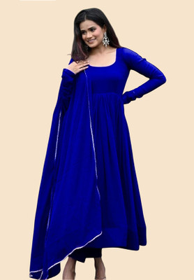 LADY SHOPI Flared/A-line Gown(Blue)