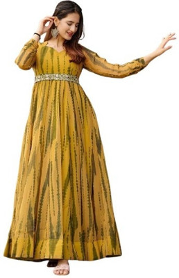 VARSHDIN Anarkali Gown(Yellow)