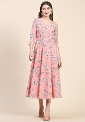 American Blues Flared/A-line Gown(Pink)